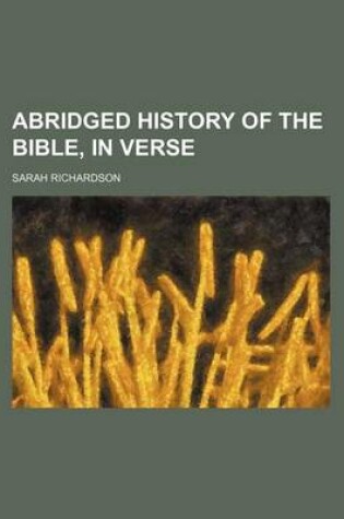 Cover of Abridged History of the Bible, in Verse