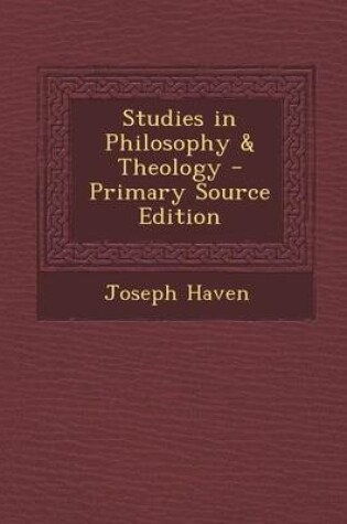 Cover of Studies in Philosophy & Theology