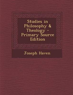 Book cover for Studies in Philosophy & Theology