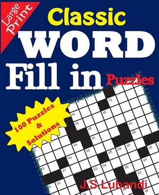 Book cover for Classic WORD Fill in puzzles