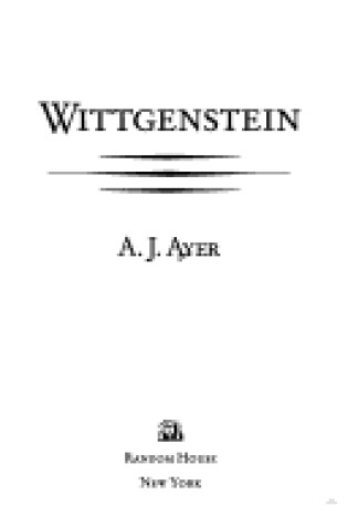 Cover of Wittgenstein