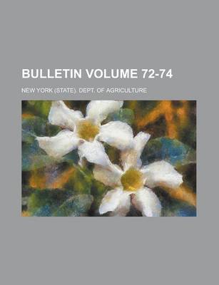 Book cover for Bulletin Volume 72-74