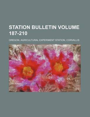 Book cover for Station Bulletin Volume 187-210