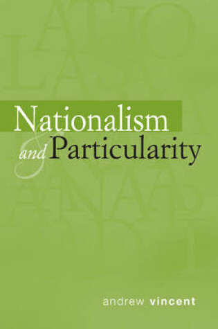 Cover of Nationalism and Particularity