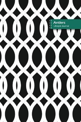 Book cover for Antlers Lifestyle Journal, Blank Write-in Notebook, Dotted Lines, Wide Ruled, Size (A5) 6 x 9 In (Black)