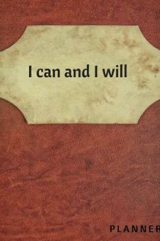 Cover of I can and I will Planner