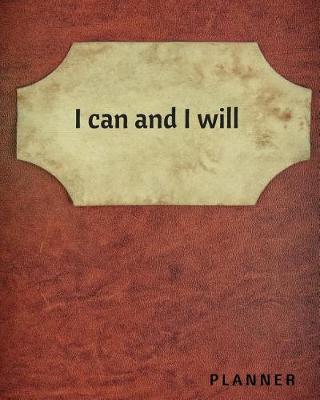 Book cover for I can and I will Planner