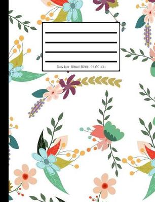 Book cover for Retro Colourful Flowers Composition Book