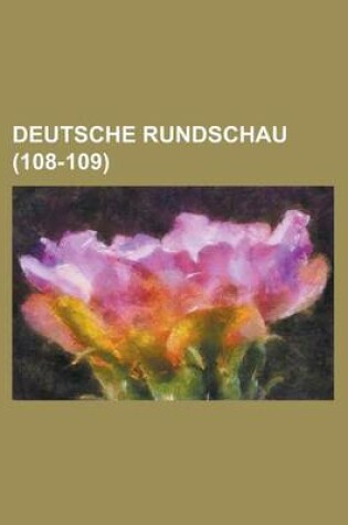 Cover of Deutsche Rundschau (108-109)