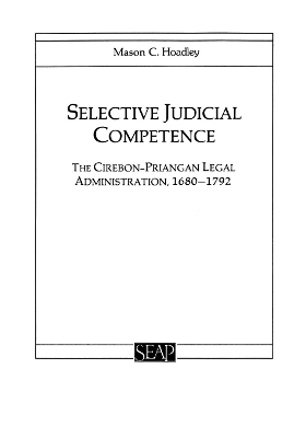 Book cover for Selective Judicial Competence