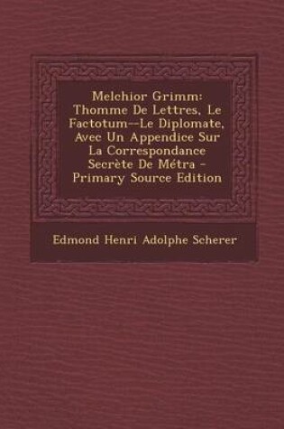 Cover of Melchior Grimm