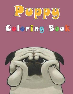 Book cover for Puppy Coloring Book