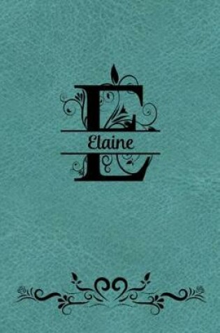 Cover of Split Letter Personalized Name Journal - Elaine