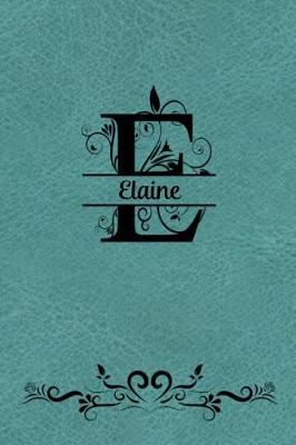 Book cover for Split Letter Personalized Name Journal - Elaine