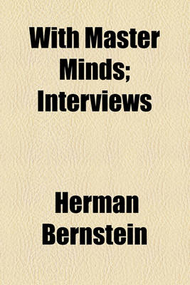 Book cover for With Master Minds; Interviews