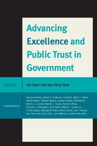 Cover of Advancing Excellence and Public Trust in Government