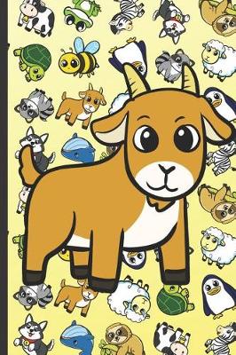 Book cover for Goat Animal Party Notebook