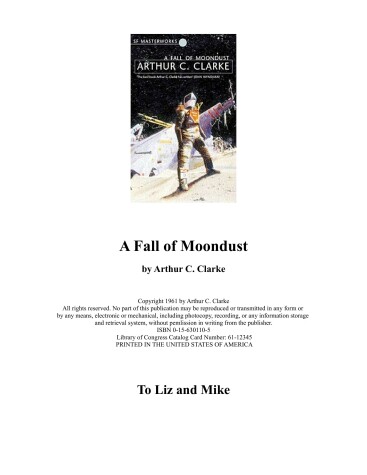 Book cover for A Fall of Moondust