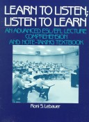 Cover of Learn to Listen, Listen to Learn