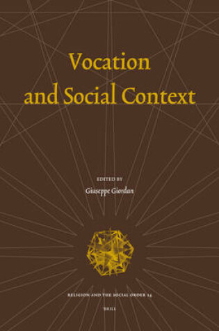 Cover of Vocation and Social Context