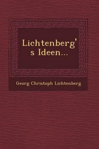 Cover of Lichtenberg's Ideen...