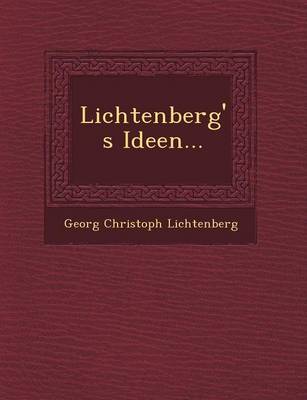 Book cover for Lichtenberg's Ideen...