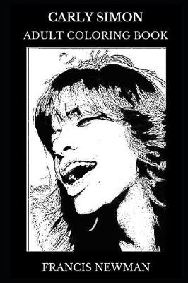 Book cover for Carly Simon Adult Coloring Book