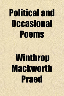 Book cover for Political and Occasional Poems