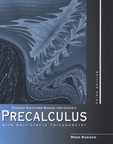 Book cover for Precalculus with Unit Circle Trigonometry