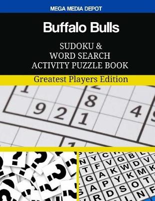 Book cover for Buffalo Bulls Sudoku and Word Search Activity Puzzle Book