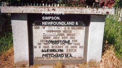 Book cover for Port Hope Simpson, Newfoundland and Labrador, Canada: Tombstone