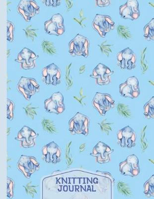 Book cover for Elephants Knitting Journal