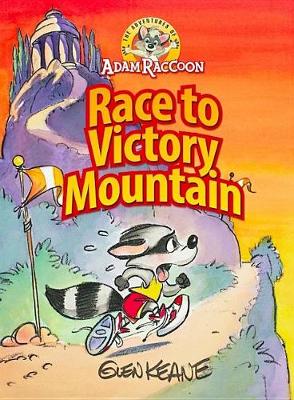 Book cover for Adventures of Adam Raccoon: Race to Victory Mountain