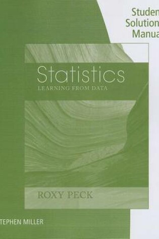Cover of Student Solutions Manual for Peck's Statistics