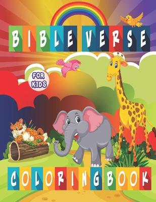 Book cover for Bible Verse Coloring Book For Kids