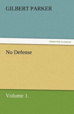 Book cover for No Defense, Volume 1.