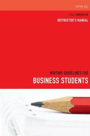 Cover of Writing Guidelines for Business Students
