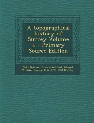 Book cover for A Topographical History of Surrey Volume 4 - Primary Source Edition