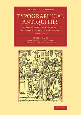 Book cover for Typographical Antiquities 4 Volume Set