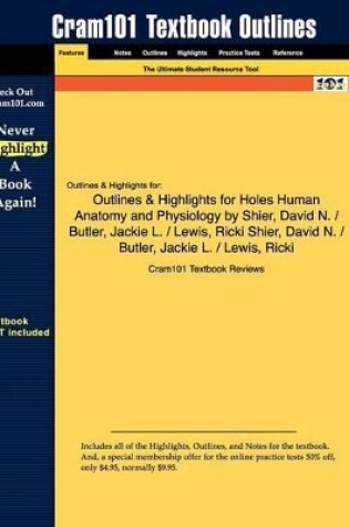 Cover of Studyguide for Hole's Human Anatomy and Physiology by Shier, David N., ISBN 9780073316093