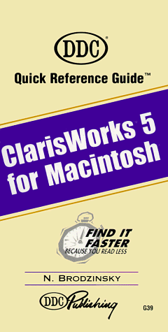 Book cover for Claris Works 5 for Macintosh