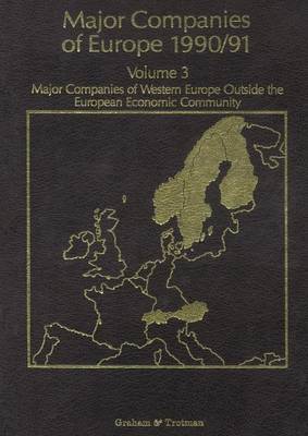 Book cover for Major Companies of Europe 1990/91 Volume 3