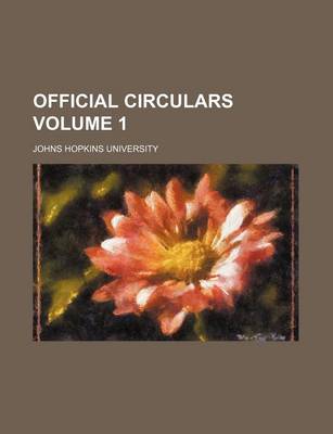 Book cover for Official Circulars Volume 1