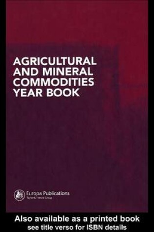 Cover of Agricultural and Mineral Commodities Year Book