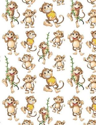 Book cover for Happy Monkeys Blank Lined Notebook