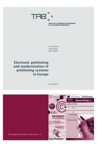 Cover of Electronic Petitioning and Modernization of Petitioning Systems in Europe