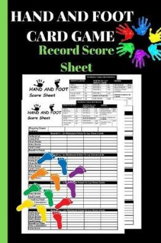 Cover of Hand and Foot Card Game Record Score Sheet