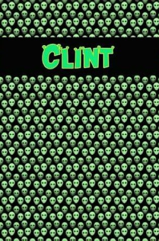 Cover of 120 Page Handwriting Practice Book with Green Alien Cover Clint