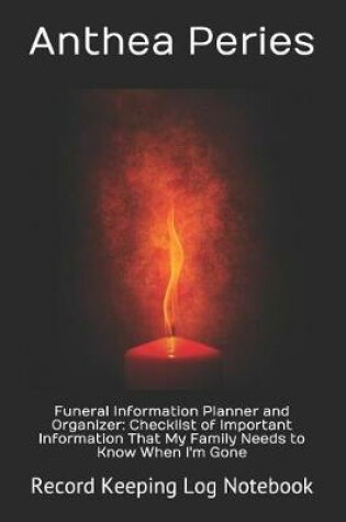 Cover of Funeral Information Planner and Organizer