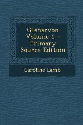 Cover of Glenarvon Volume 1